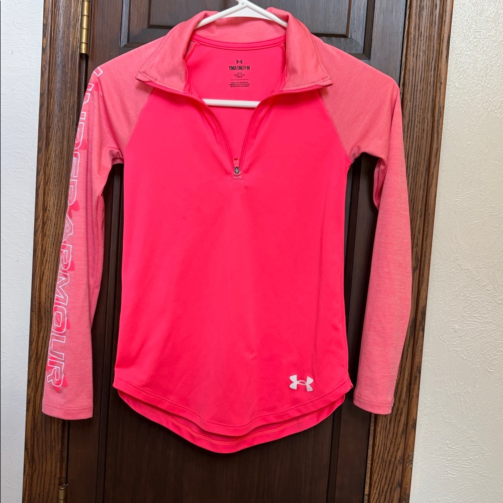Under Armour Vibrant Pink Half-Zip Pullover